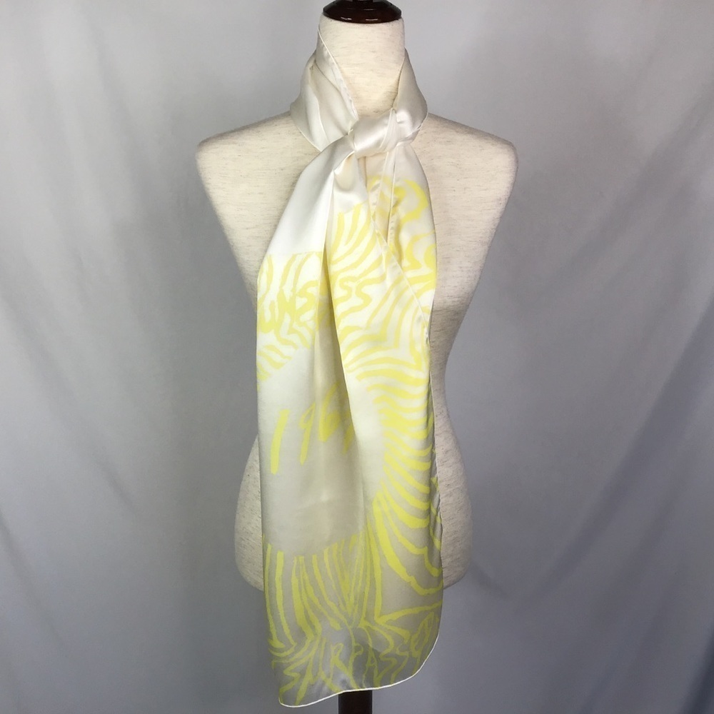 SUNSHINE Class Unsurpassed 1967 Scarf Sunburst White Yellow